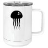 15 oz. White Vacuum Insulated Mug w/Slider Lid Thumbnail