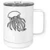 15 oz. White Vacuum Insulated Mug w/Slider Lid Thumbnail