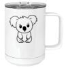 15 oz. White Vacuum Insulated Mug w/Slider Lid Thumbnail