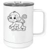 15 oz. White Vacuum Insulated Mug w/Slider Lid Thumbnail