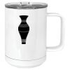 15 oz. White Vacuum Insulated Mug w/Slider Lid Thumbnail
