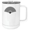15 oz. White Vacuum Insulated Mug w/Slider Lid Thumbnail