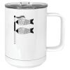 15 oz. White Vacuum Insulated Mug w/Slider Lid Thumbnail