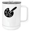 15 oz. White Vacuum Insulated Mug w/Slider Lid Thumbnail