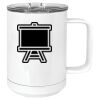 15 oz. White Vacuum Insulated Mug w/Slider Lid Thumbnail