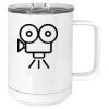 15 oz. White Vacuum Insulated Mug w/Slider Lid Thumbnail