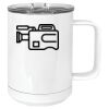 15 oz. White Vacuum Insulated Mug w/Slider Lid Thumbnail