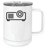 15 oz. White Vacuum Insulated Mug w/Slider Lid Thumbnail
