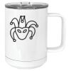 15 oz. White Vacuum Insulated Mug w/Slider Lid Thumbnail