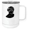 15 oz. White Vacuum Insulated Mug w/Slider Lid Thumbnail