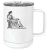 15 oz. White Vacuum Insulated Mug w/Slider Lid Thumbnail