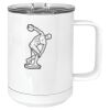 15 oz. White Vacuum Insulated Mug w/Slider Lid Thumbnail