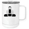 15 oz. White Vacuum Insulated Mug w/Slider Lid Thumbnail