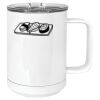 15 oz. White Vacuum Insulated Mug w/Slider Lid Thumbnail