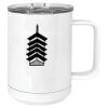 15 oz. White Vacuum Insulated Mug w/Slider Lid Thumbnail
