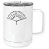 15 oz. White Vacuum Insulated Mug w/Slider Lid Thumbnail