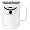 15 oz. White Vacuum Insulated Mug w/Slider Lid Thumbnail