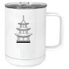 15 oz. White Vacuum Insulated Mug w/Slider Lid Thumbnail