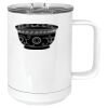 15 oz. White Vacuum Insulated Mug w/Slider Lid Thumbnail