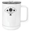 15 oz. White Vacuum Insulated Mug w/Slider Lid Thumbnail