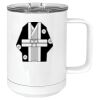 15 oz. White Vacuum Insulated Mug w/Slider Lid Thumbnail