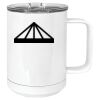 15 oz. White Vacuum Insulated Mug w/Slider Lid Thumbnail