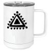 15 oz. White Vacuum Insulated Mug w/Slider Lid Thumbnail