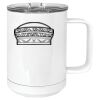 15 oz. White Vacuum Insulated Mug w/Slider Lid Thumbnail