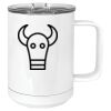 15 oz. White Vacuum Insulated Mug w/Slider Lid Thumbnail