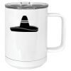 15 oz. White Vacuum Insulated Mug w/Slider Lid Thumbnail