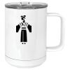 15 oz. White Vacuum Insulated Mug w/Slider Lid Thumbnail