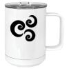 15 oz. White Vacuum Insulated Mug w/Slider Lid Thumbnail