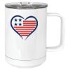 15 oz. White Vacuum Insulated Mug w/Slider Lid Thumbnail