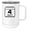 15 oz. White Vacuum Insulated Mug w/Slider Lid Thumbnail