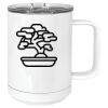 15 oz. White Vacuum Insulated Mug w/Slider Lid Thumbnail