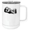 15 oz. White Vacuum Insulated Mug w/Slider Lid Thumbnail