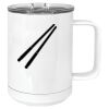 15 oz. White Vacuum Insulated Mug w/Slider Lid Thumbnail