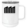 15 oz. White Vacuum Insulated Mug w/Slider Lid Thumbnail