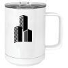 15 oz. White Vacuum Insulated Mug w/Slider Lid Thumbnail