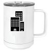 15 oz. White Vacuum Insulated Mug w/Slider Lid Thumbnail