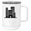 15 oz. White Vacuum Insulated Mug w/Slider Lid Thumbnail