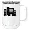15 oz. White Vacuum Insulated Mug w/Slider Lid Thumbnail