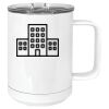 15 oz. White Vacuum Insulated Mug w/Slider Lid Thumbnail