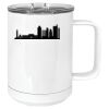 15 oz. White Vacuum Insulated Mug w/Slider Lid Thumbnail