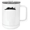 15 oz. White Vacuum Insulated Mug w/Slider Lid Thumbnail