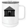 15 oz. White Vacuum Insulated Mug w/Slider Lid Thumbnail
