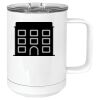 15 oz. White Vacuum Insulated Mug w/Slider Lid Thumbnail