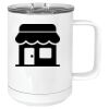 15 oz. White Vacuum Insulated Mug w/Slider Lid Thumbnail