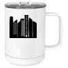 15 oz. White Vacuum Insulated Mug w/Slider Lid Thumbnail