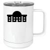 15 oz. White Vacuum Insulated Mug w/Slider Lid Thumbnail
